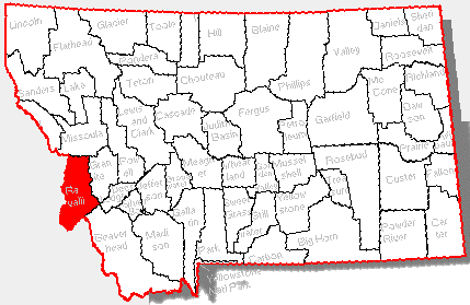 ravalli county montana mt map